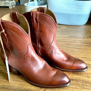 Tecovas Penny Cowboy Boot Brown Leather 9